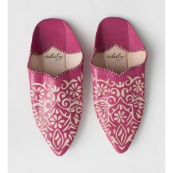 Engraved Slippers Fuchsia