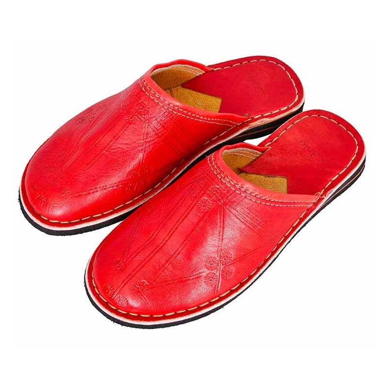 Handmade Moroccan babouche slippers Dambira with round tip