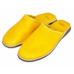 Moroccan slippers dambira yellow