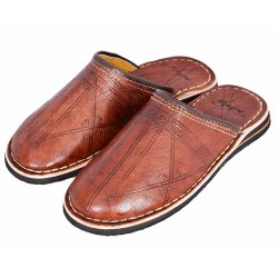 moroccan slippers broiwn