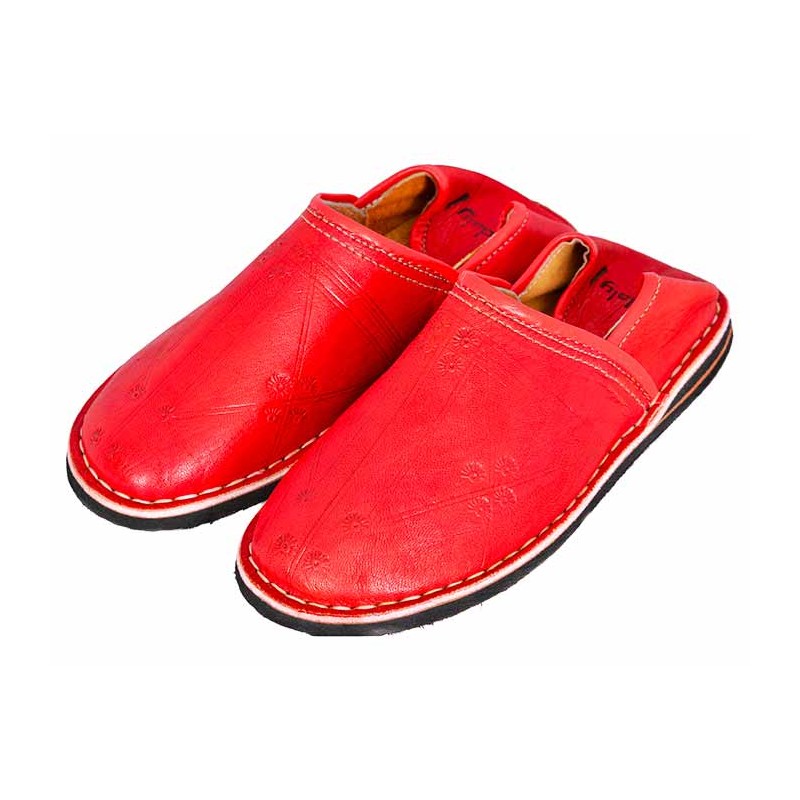 Berber red slippers