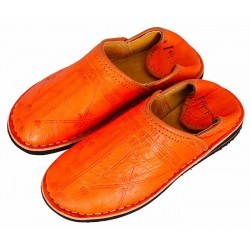 moroccan berber slippers orange