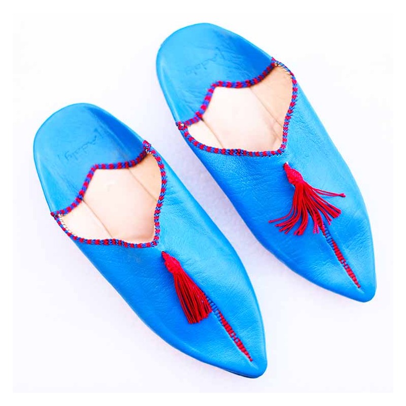 blue-pompom-slippers