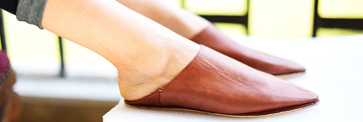 Handmade Leather slippers for women